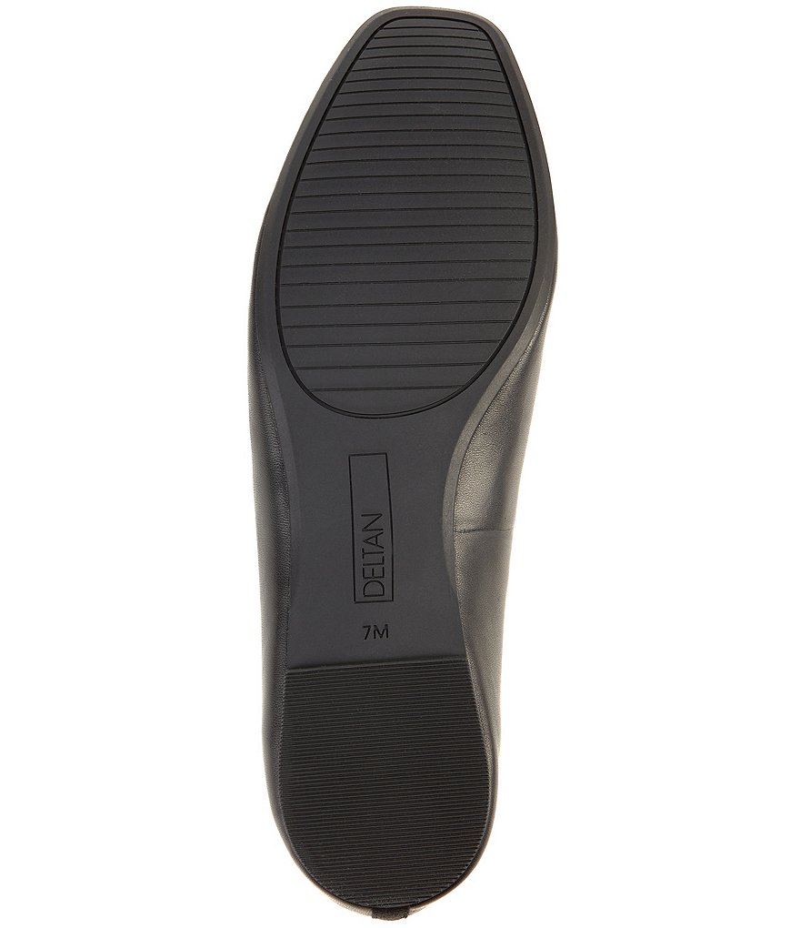 Deltan Quinn Leather Square Toe Ballet Flats