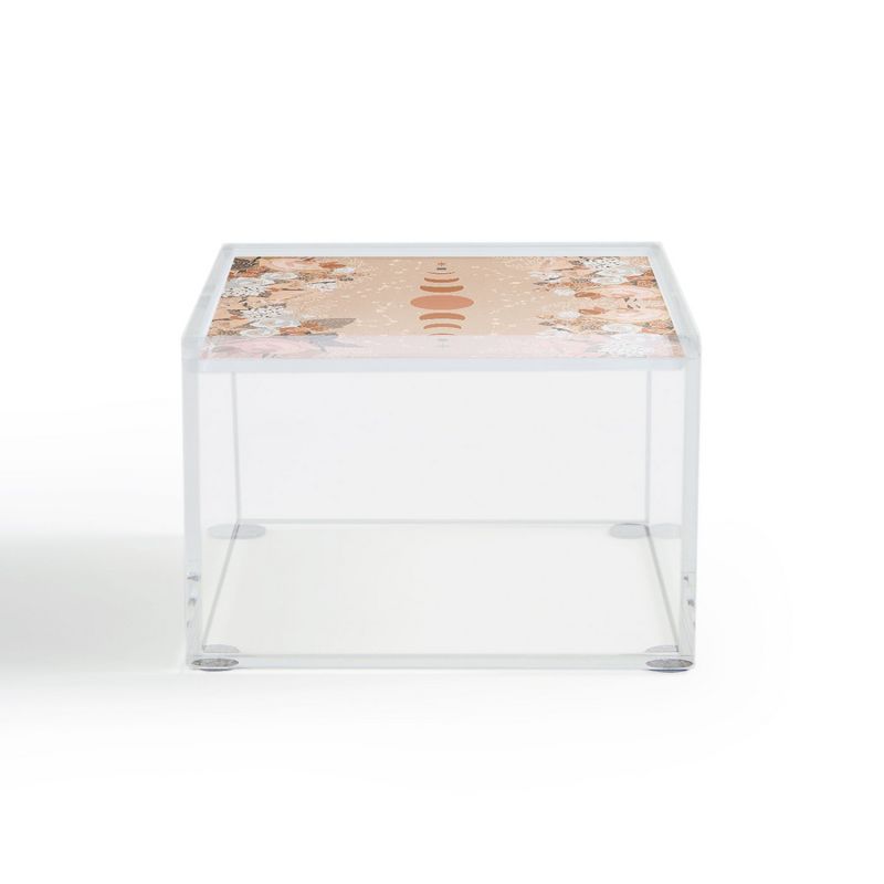 Iveta Abolina Aeris Coral Moon 4" x 4" Acrylic Box - Deny Designs