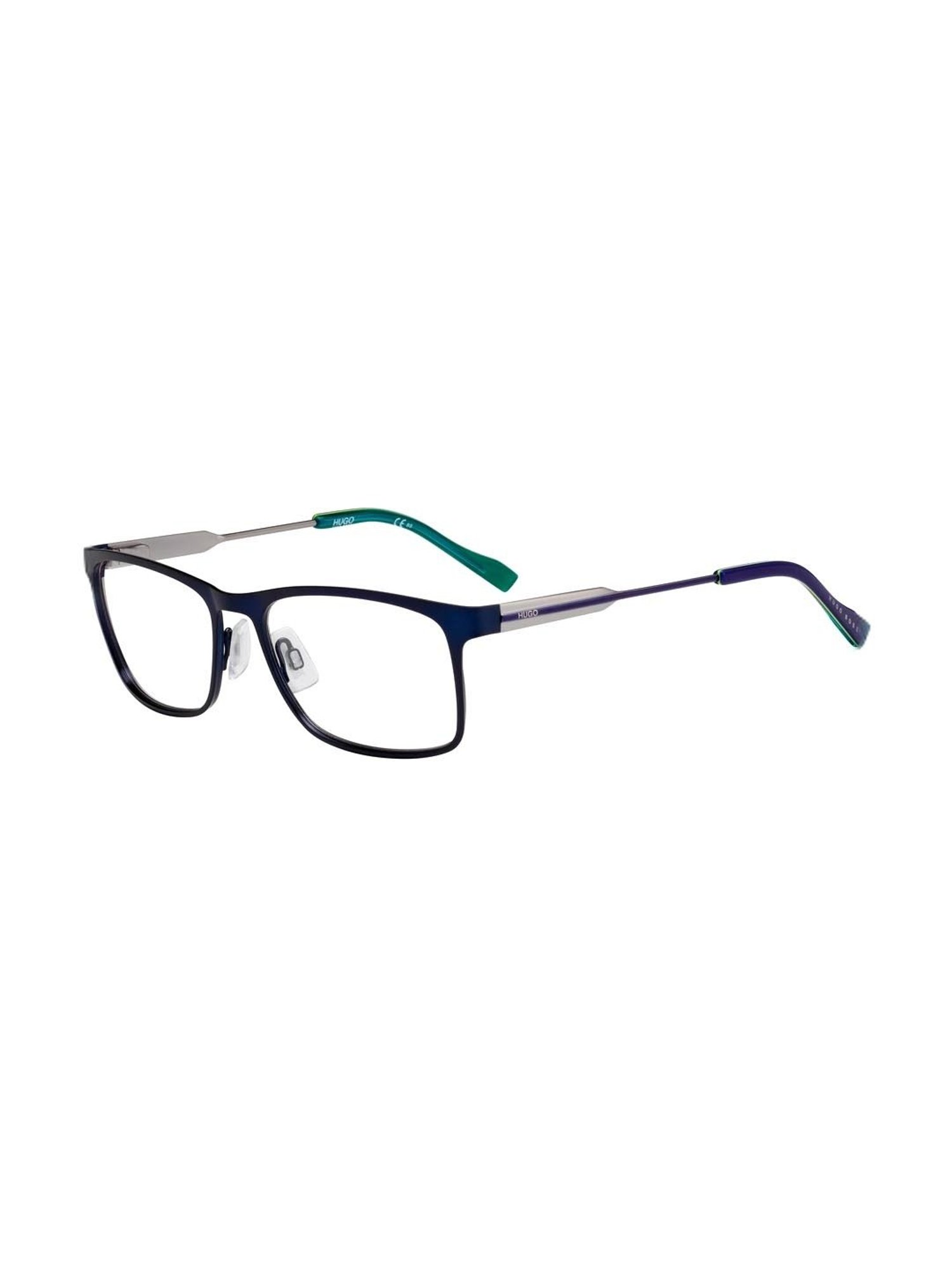 HUGO Blue Rectangular Eye Frames for Men