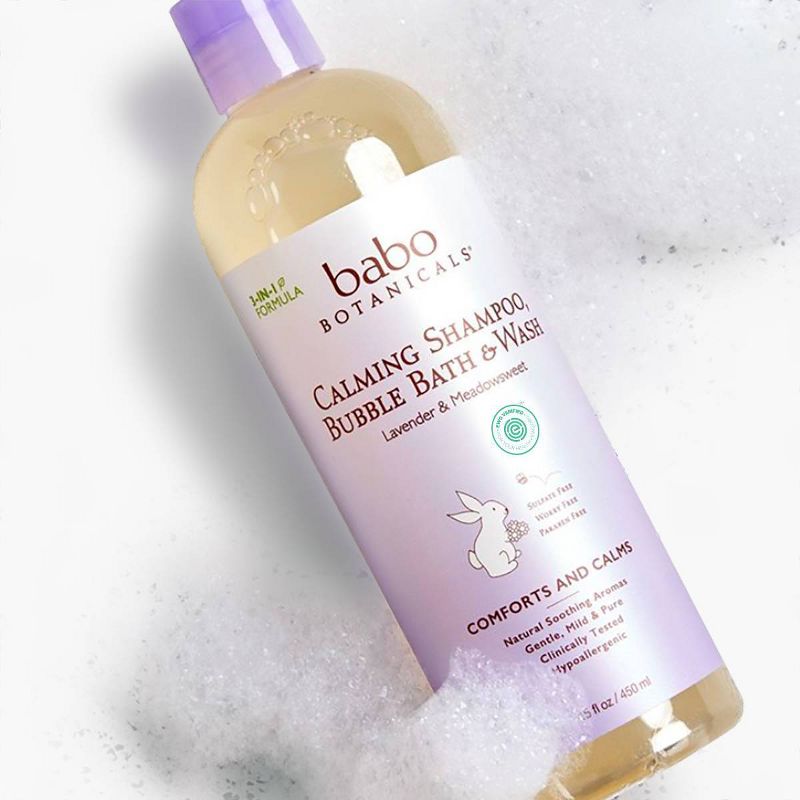 Babo Botanicals Calming Lavender Baby Bubble Bath & Wash - 15 fl oz