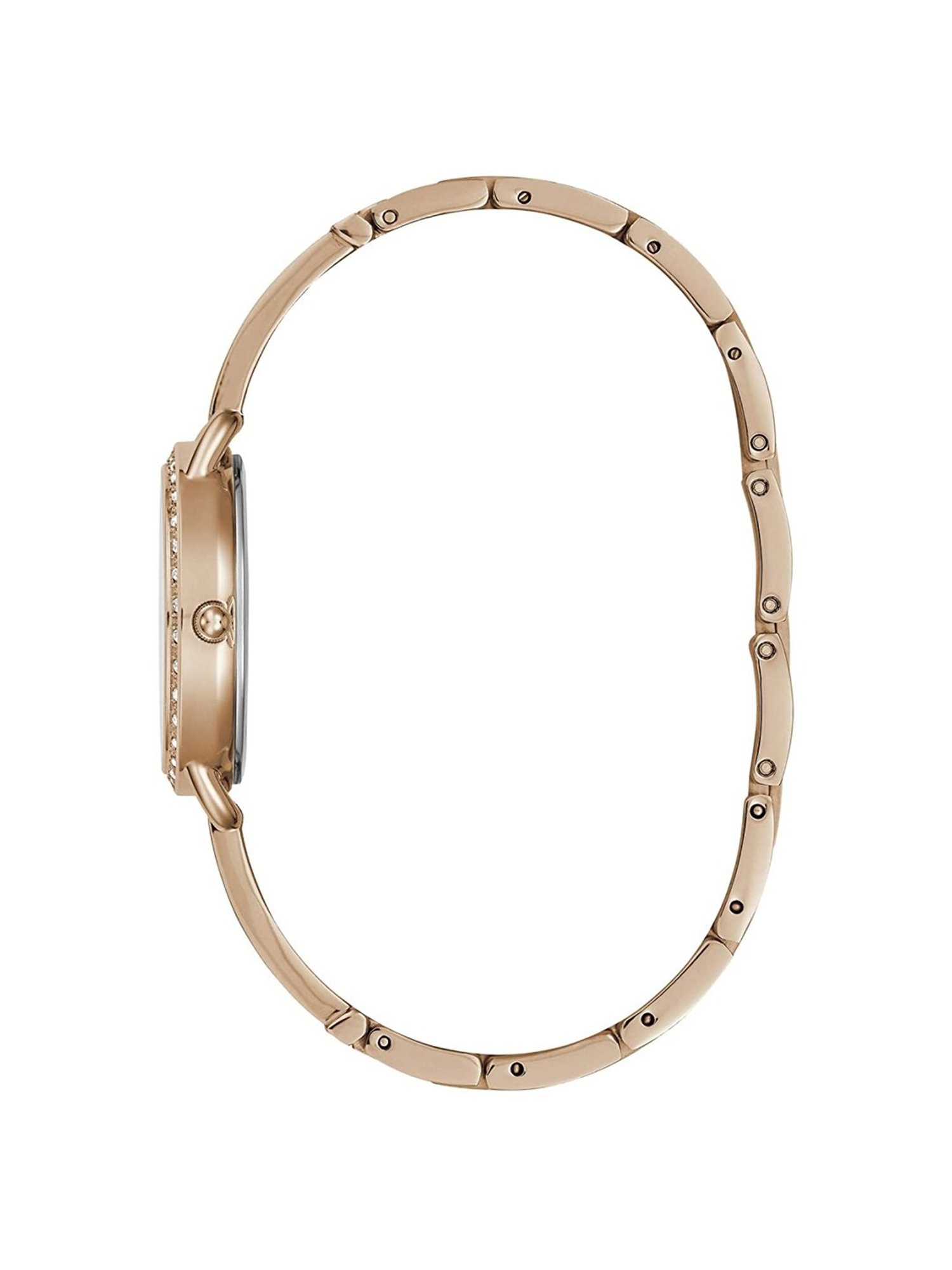 GUESS BELLINI Women Round Rose Gold Tone Dial Analog Watch - GW0022L3