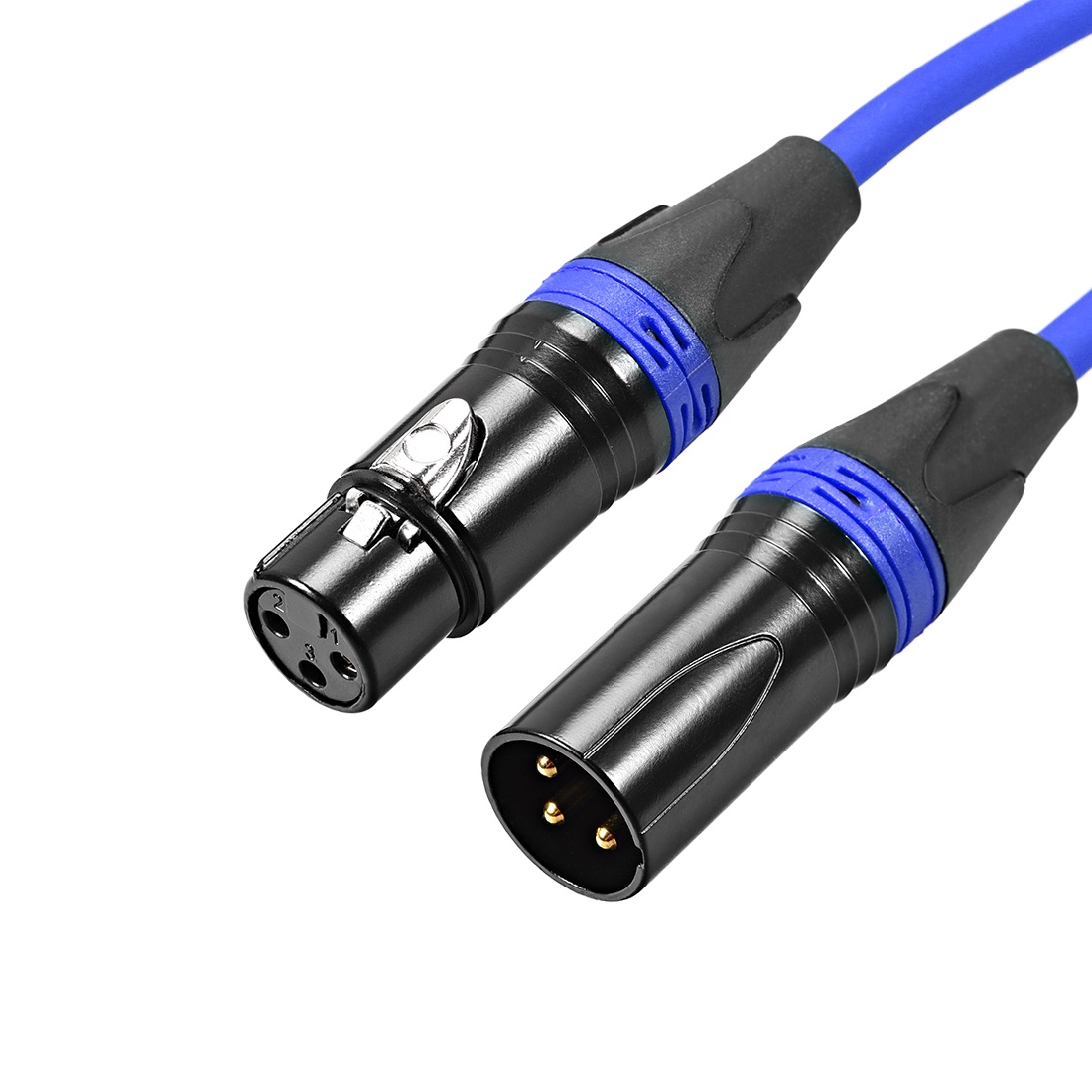 XLR Male to XLR Female Cable Line for Microphone Video Camera Sound Card Mixer Blue  Black XLR Blue Line 5M 16.4ft