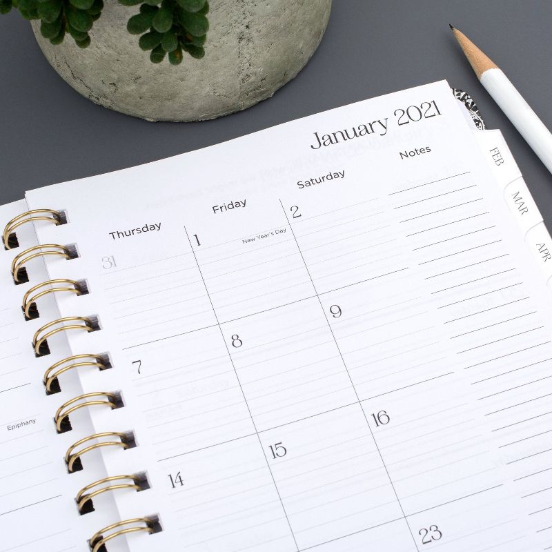 2021 Planner 5.875" x 8.5" Brooklyn Hardcover Medallion - Cambridge