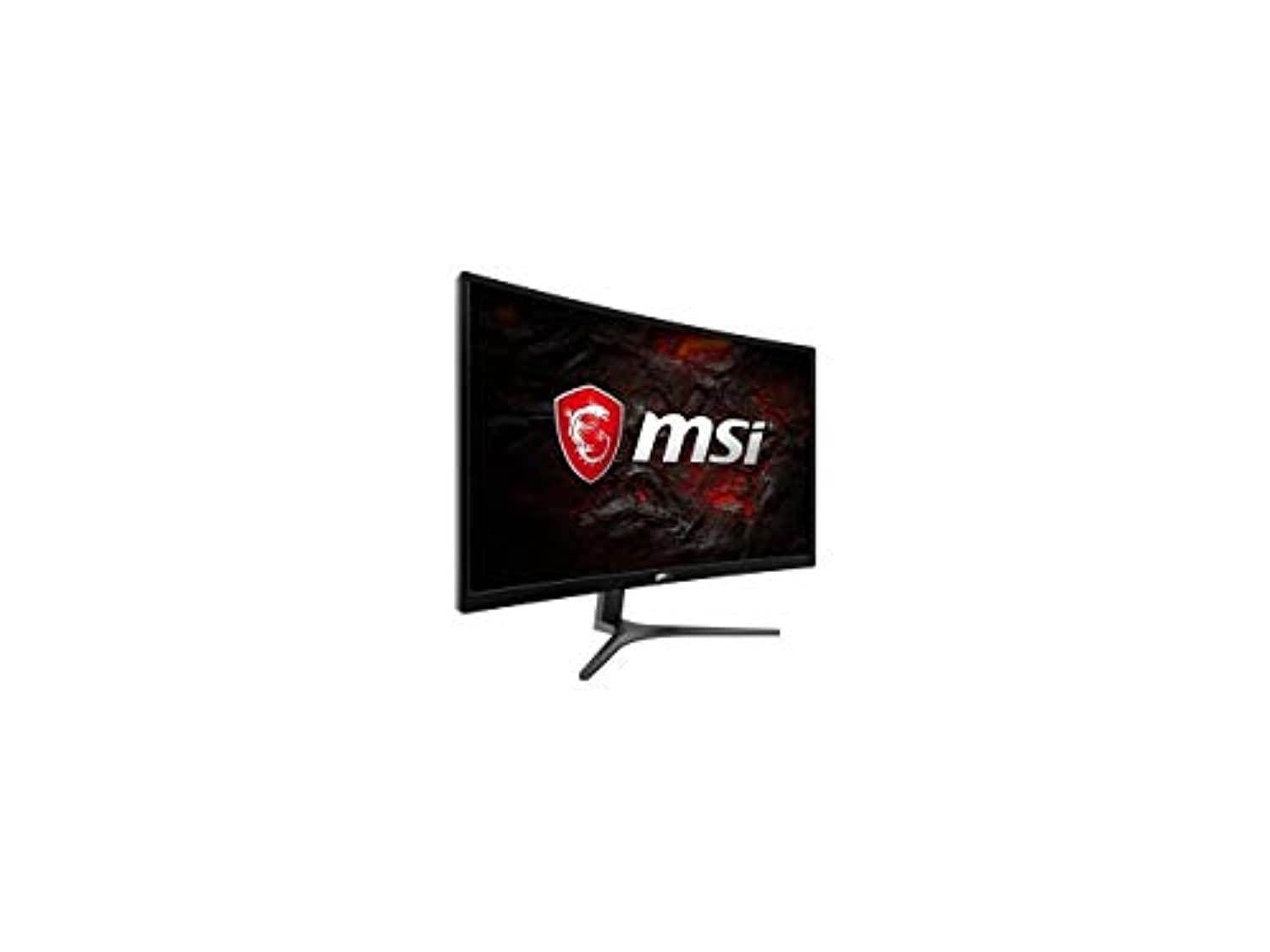 msi optix 24" (actual size 23.6") full hd 1920 x 1080 1ms 75hz vga hdmi amd freesync anti-glare backlit led curved gaming monit
