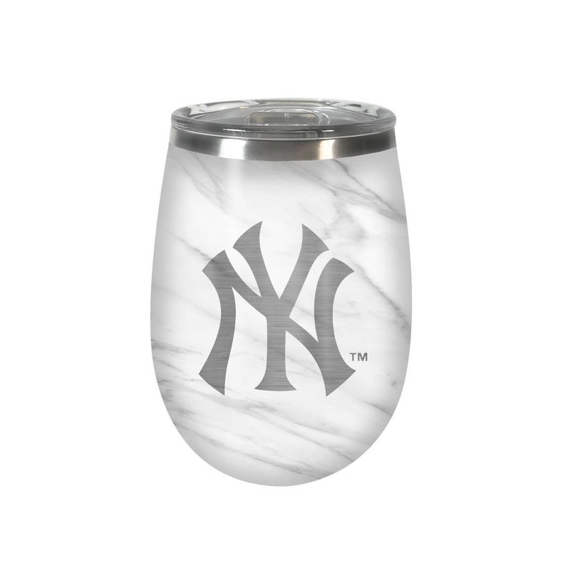 MLB New York Yankees 10oz Marble Wine Tumbler