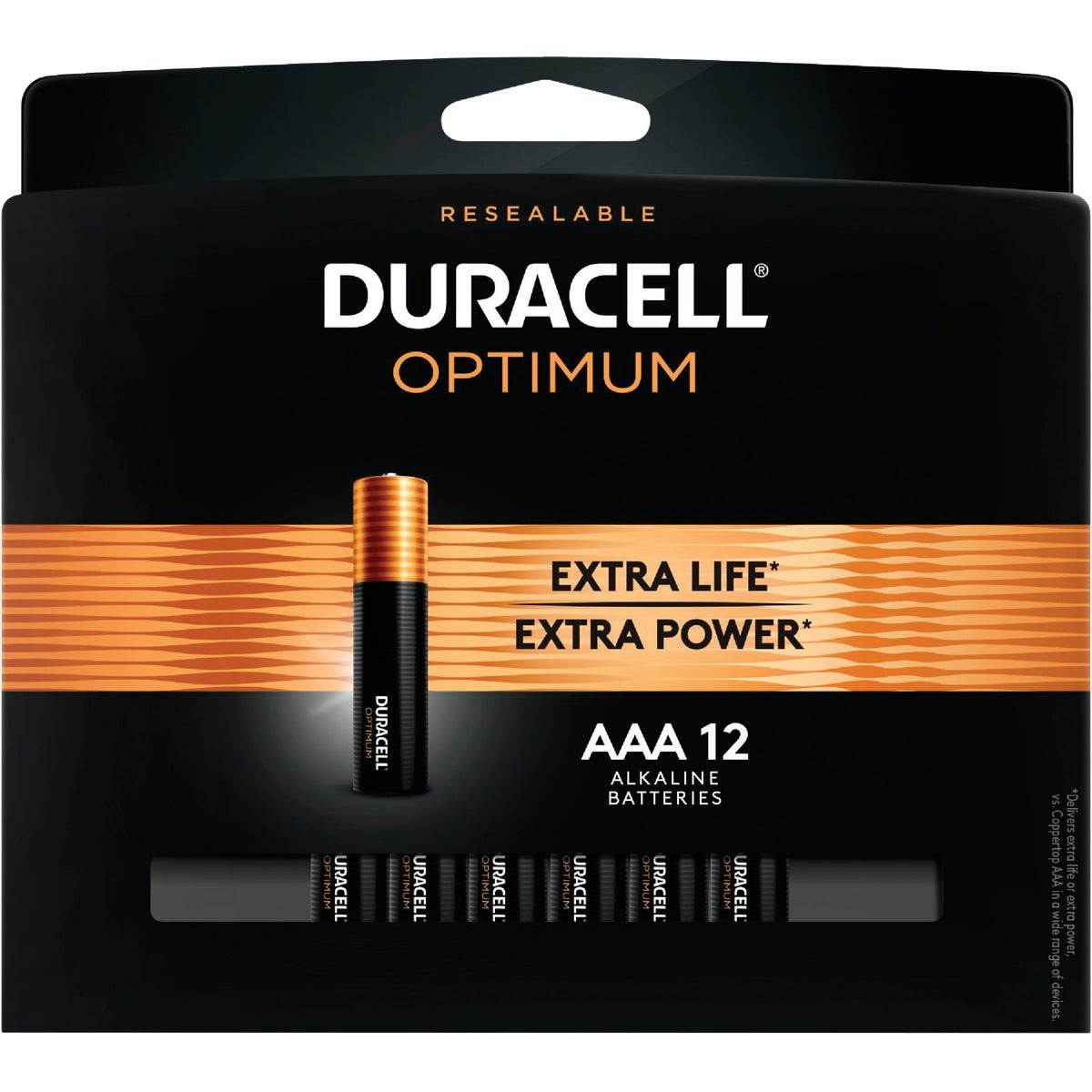 Duracell Optimum AAA Batteries, Pack of 12