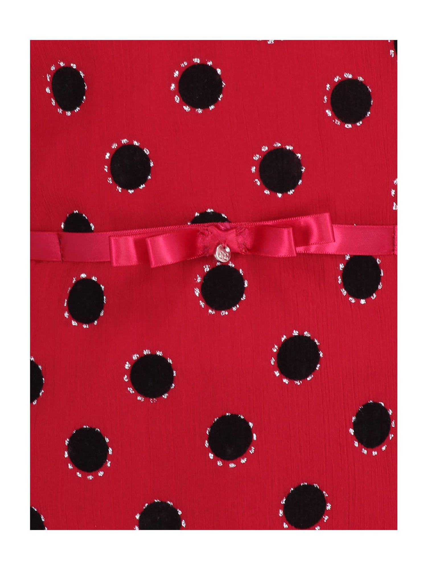 Cutecumber Kids Red Printed Dress