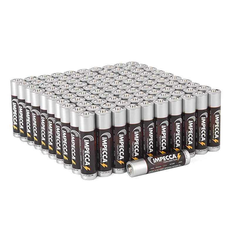 AAA Alkaline Batteries 60 Pack HighPerformance Long Lasting and Leak Resistant Premium LR6 Battery Platinum Series Recloseable Box 60 Counts