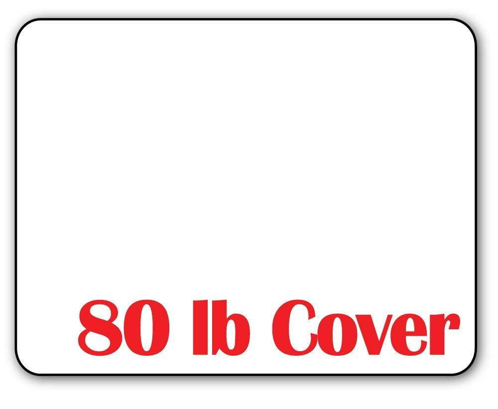 Blank White 4 1/2" x 5 1/2" (A2 Size) Cards with Rounded Corners - 100 Pieces