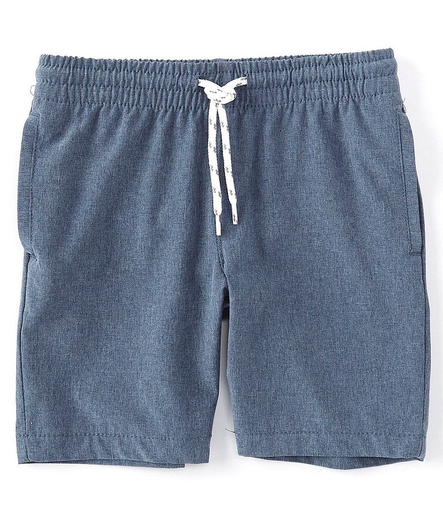 First Wave Little Boys 2T-7 Pull-On Crosshatch Synthetic Shorts