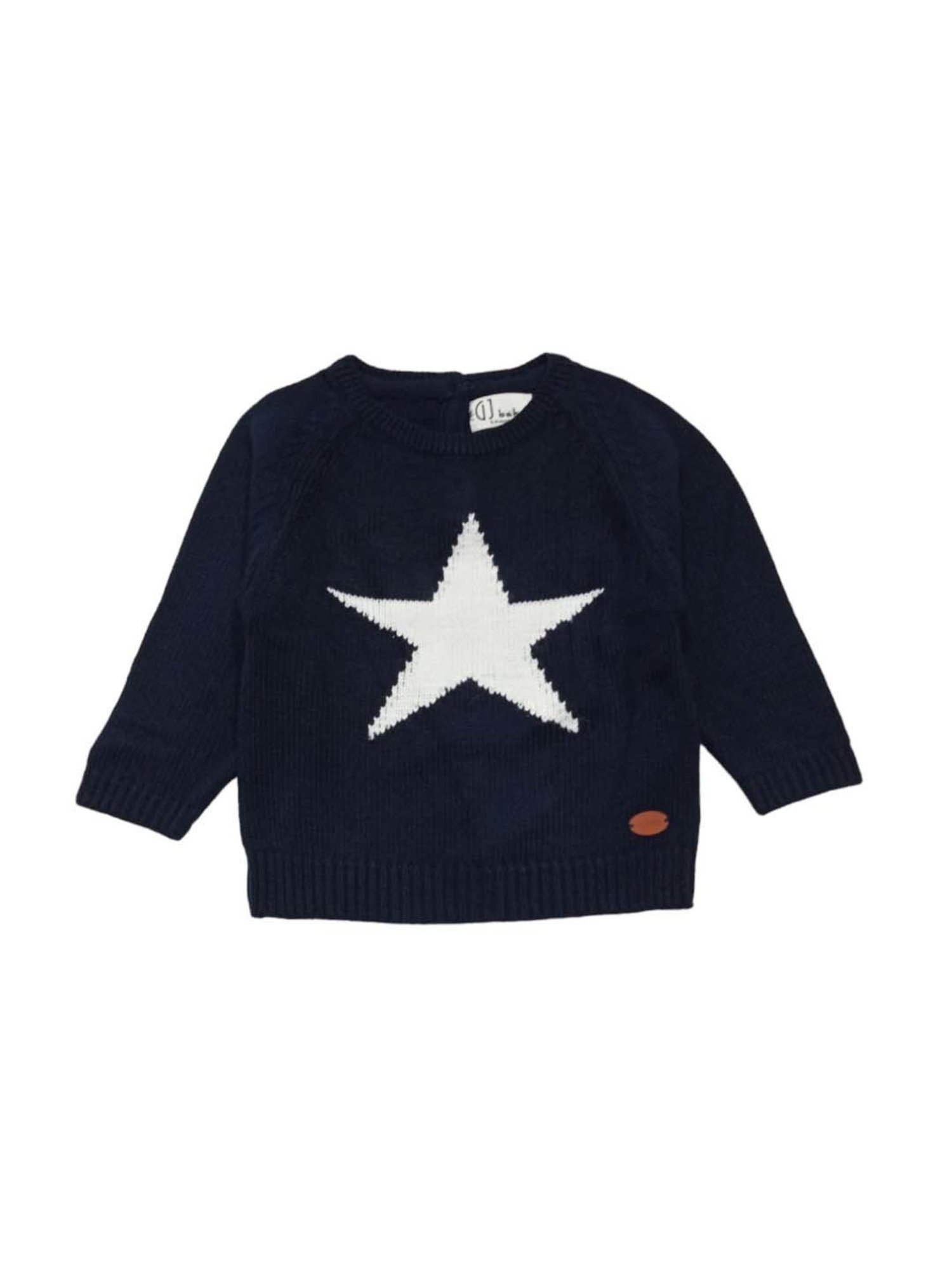 GJ baby Black & White Printed Full Sleeves Sweater