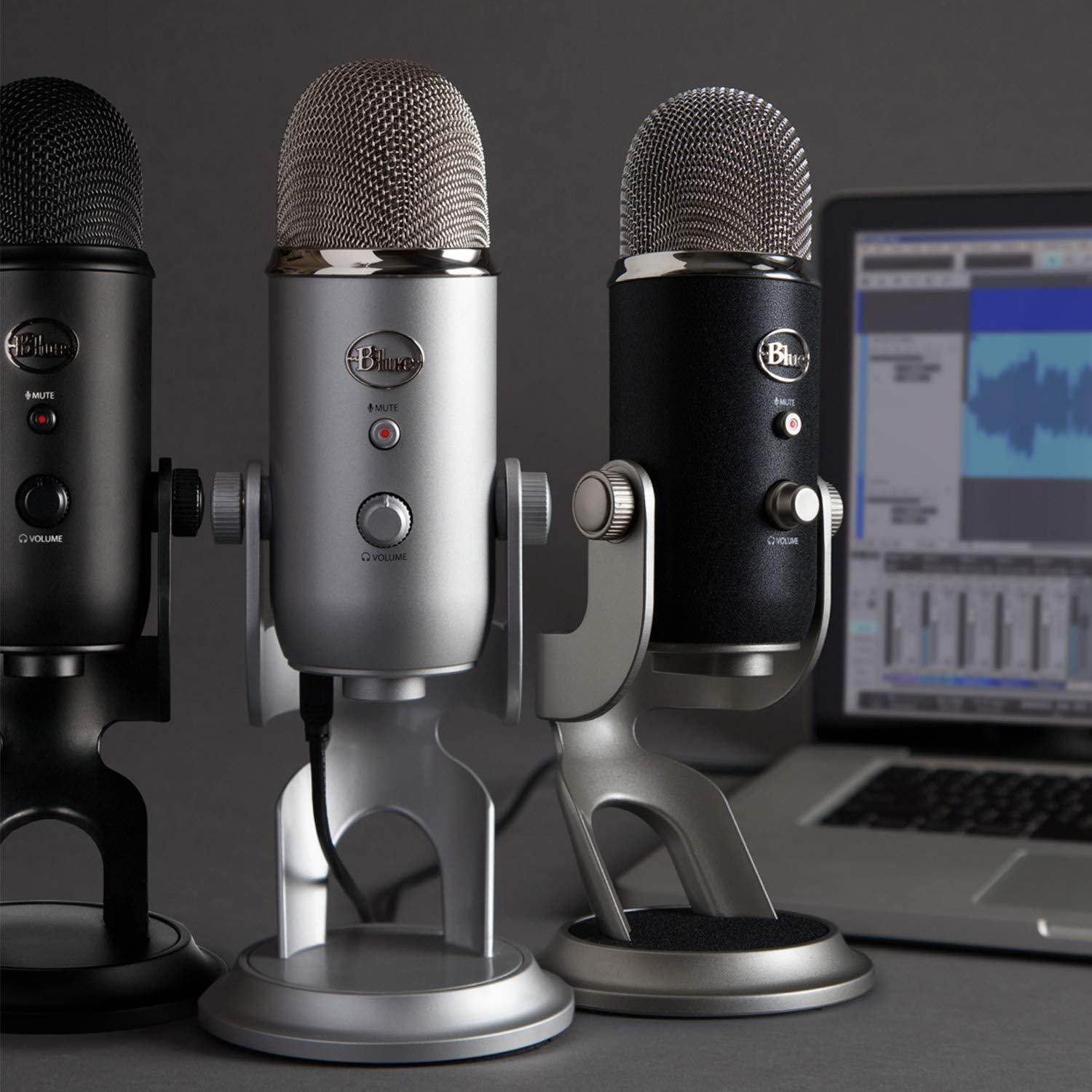Blue Yeti USB Microphone-Slate, (988-000098)