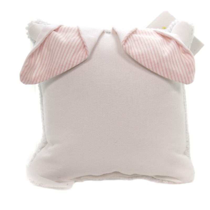 Home Decor 8.0" Bunny Ears Pillow Square Throw Rabbit Filled  -  Decorative Pillow