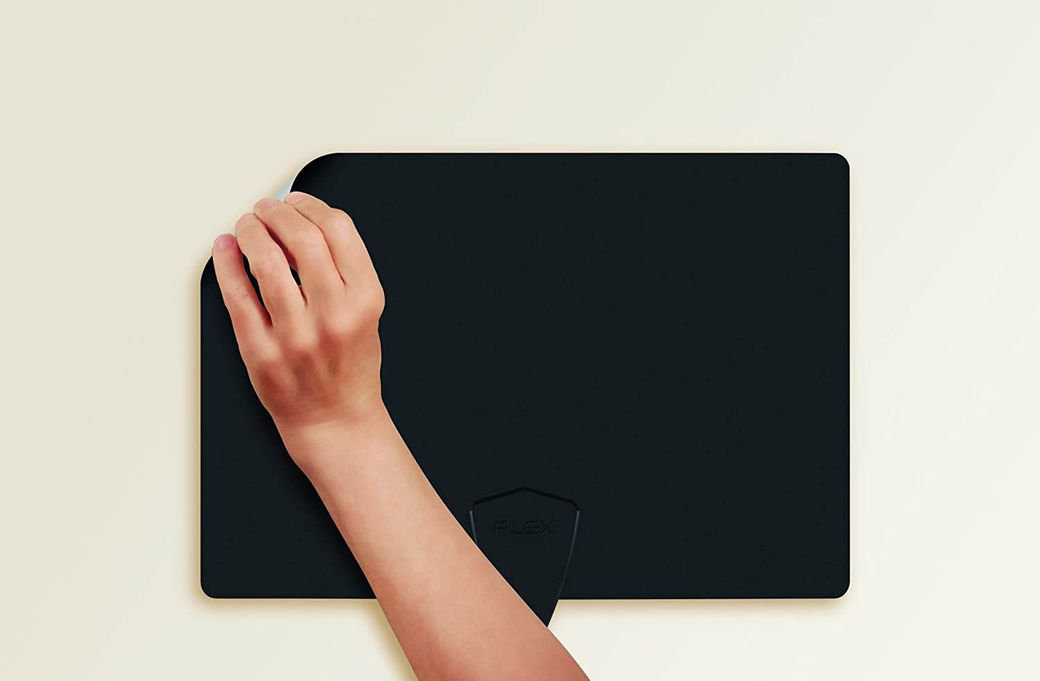 Antennas Direct ClearStream FLEX Amplified TV Antenna, 50+ Mile Range, UHF/VHF, Multi-Directional, Grips to Walls, USB In-Line Amplifier, 12 ft. Coaxial Cable, 4K Ready, Black/White/Paintable - FLEX