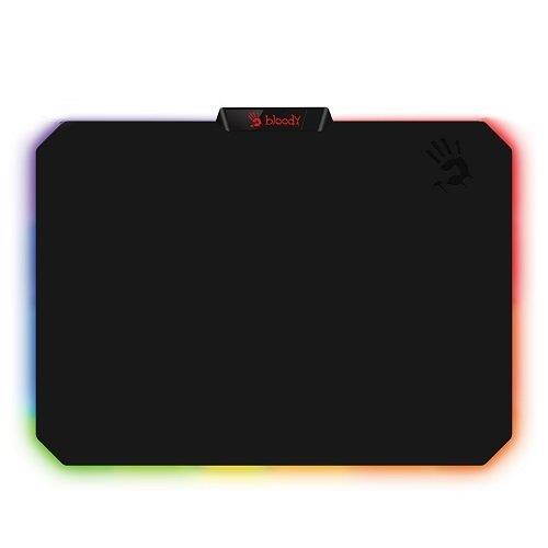 MP-60R Soft Cloth RGB Gaming Mouse Pad - Medium Size - 10 RGB LED Zones - Detachable Cable - Designed for Accuracy, Speed & Precision Handling - Nanocoated Microfiber Surface - Anti-Slip Rubber Base