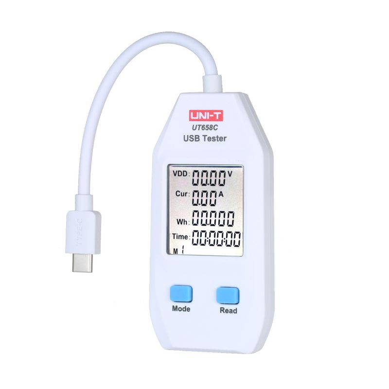 USB Power Meter LCD USB Tester Detector Voltmeter Ammeter Digital Power Capacity Tester (UT658C)