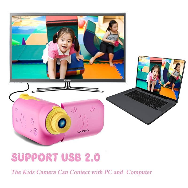 Kids Camera  Q1 Digital Video Camcorder Action Camera Rechargeable with 8G SD Card 2.0&rdquo; for 3-12 Year Old Boys and Girls Birthday Festival Gift