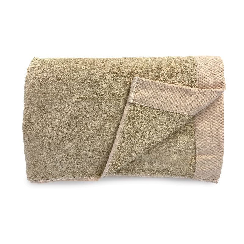 3pc Eco Melange Rayon from Bamboo Cotton Bath Towel Set Charcoal - BedVoyage