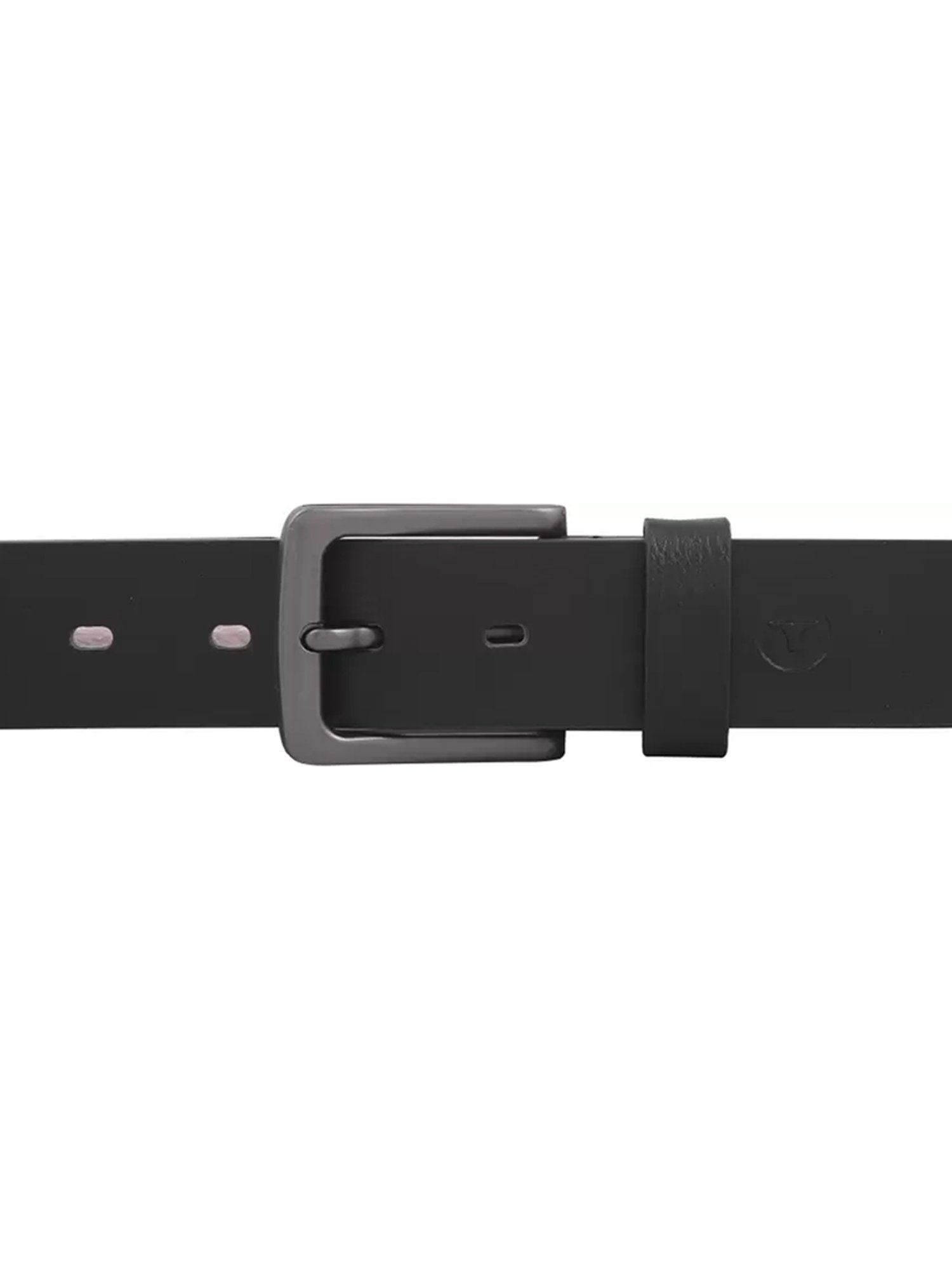 BULCHEE Black Leather Casual Belt for Men