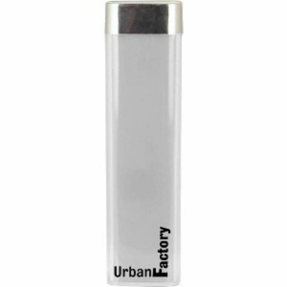 Urban Factory Emergency 3000Mah 1A Lipstick Shaped Power Bank, White