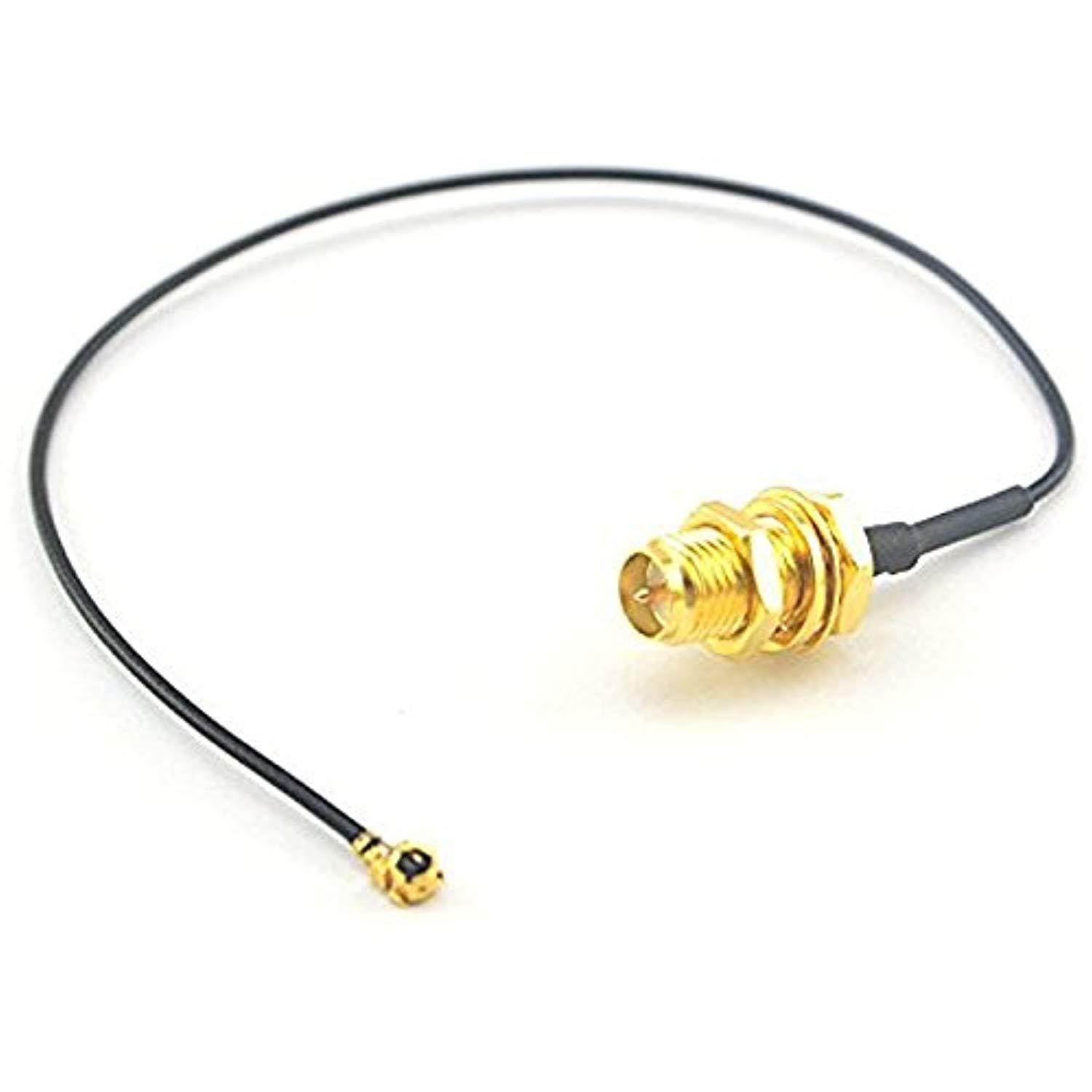 u.fl mini pci to rp-sma pigtail antenna wifi cable qty of 2 ships from usa