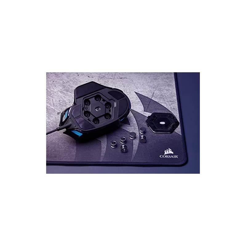 Nightsword RGB, Tunable FPS/MOBA Optical Gaming Mouse (18000 DPI Optical Sensor, Weight System, 10 Programmable Buttons, RGB Multi-Colour Backlighting) - Black