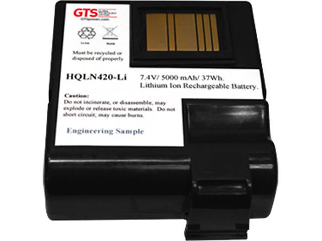 GTS HQLN420-LI Direct Replacement Battery for Zebra QLN420 Series Scanners (OEM Equivalent# P1050667-016)