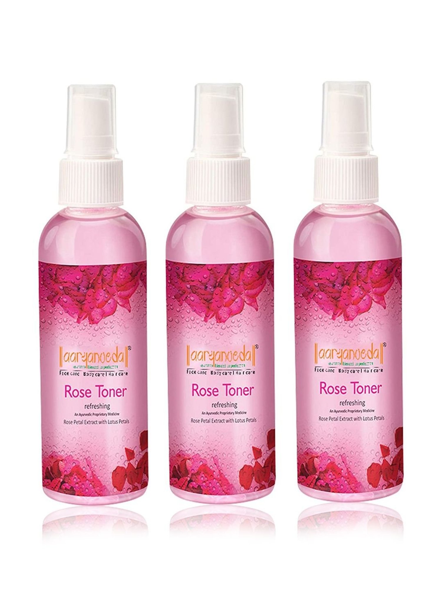 Aryanveda Rose Toner For Refreshing (Pack of 3)