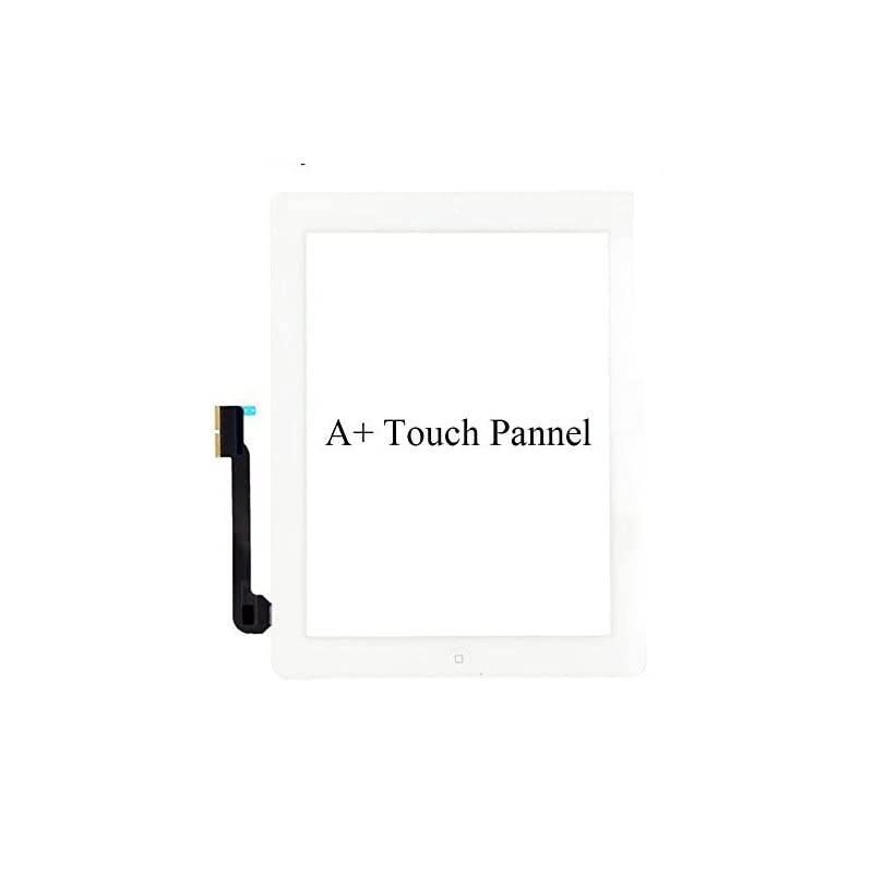 iPad 3 Model A1403 A1416 A1430 Digitizer Screen Replacement Touch Screen Glass Assembly Includes Adhesive Stickers Bezel Frame and Professional Tool Kit