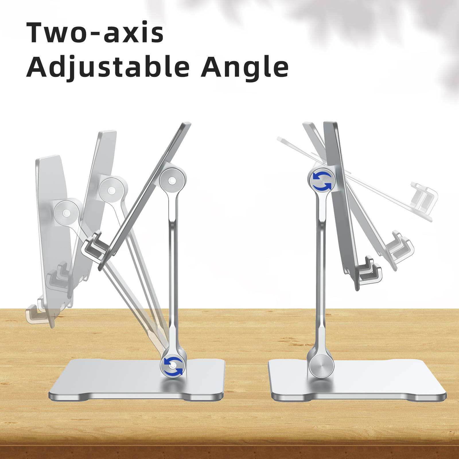 3D Double Shaft Tablet Stand,Universal Tablet/Phone