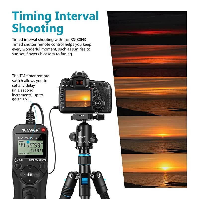 Timer Remote for Canon 50D, 40D, 30D, 20D, 10D, 5D,1Ds Mark III, 1D Mark III, 1D Mark II N, 1Ds Mark II,1D, 1V, EOS 3, D2000