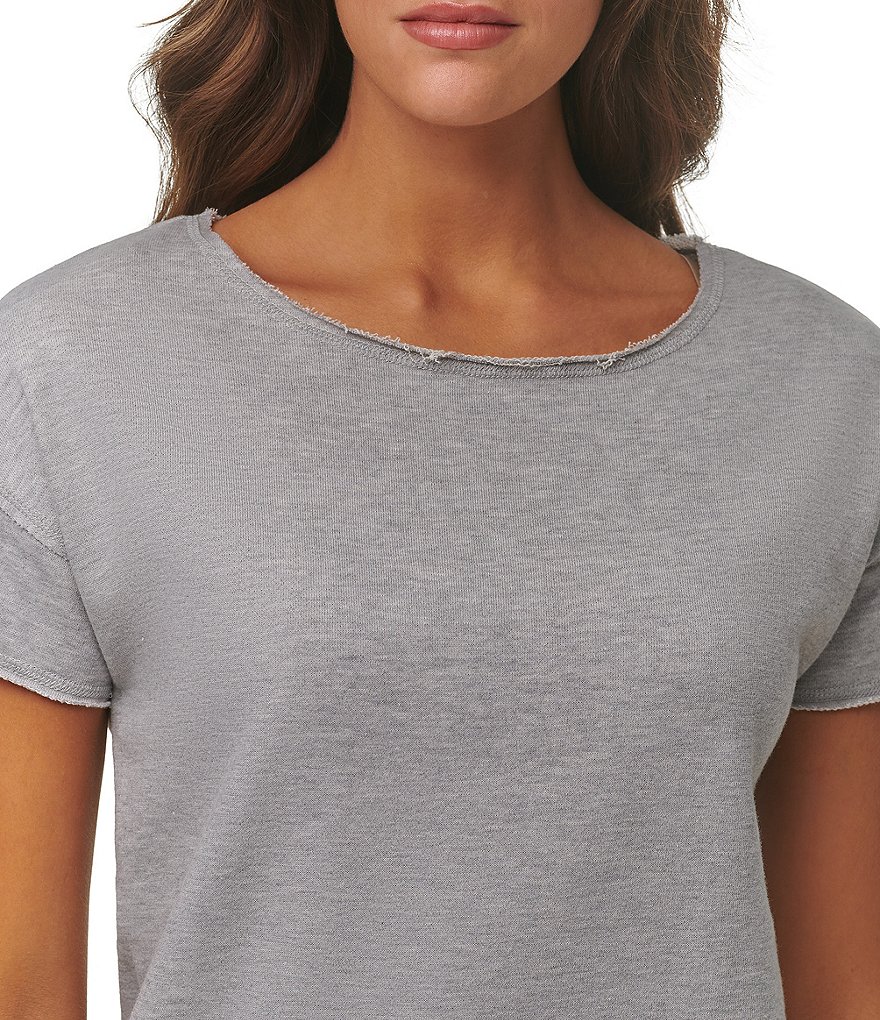 Marc New York Off Duty Boat Neck French Terry Tee