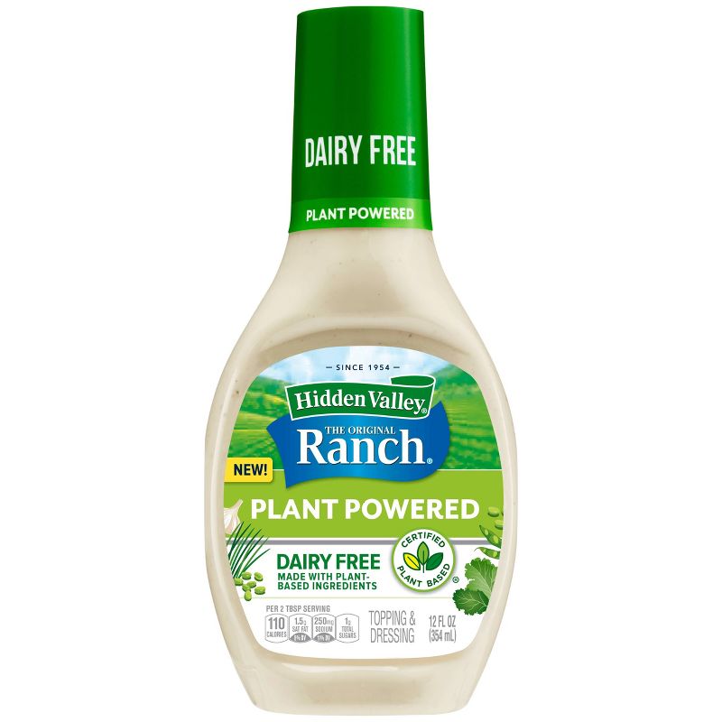 Hidden Valley Plant Powered Classic Ranch Dressing & Dipping Sauce - 12fl oz