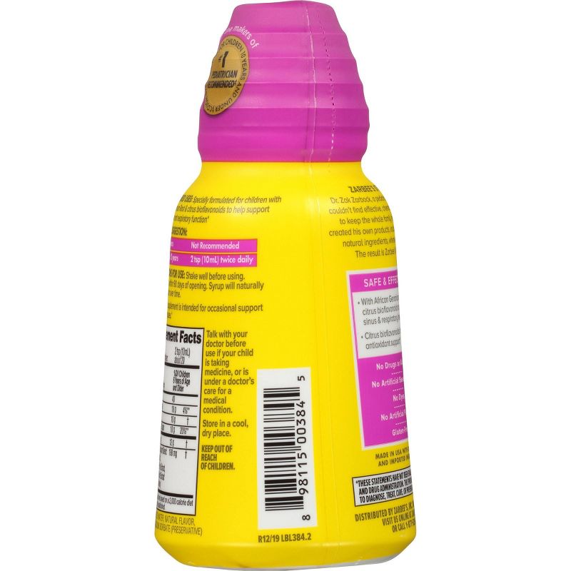 Zarbee's Naturals Daytime Sinus & Respiratory Support - Natural Berry Flavor - 7 fl oz