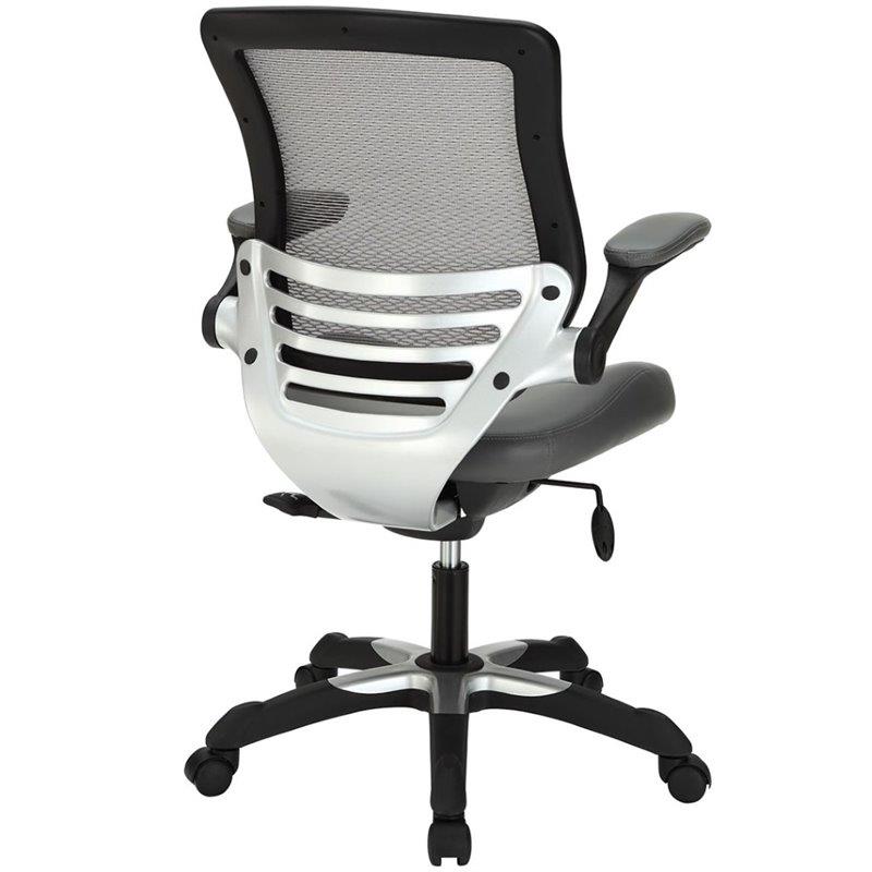 Edge Vinyl Office Chair in Gray