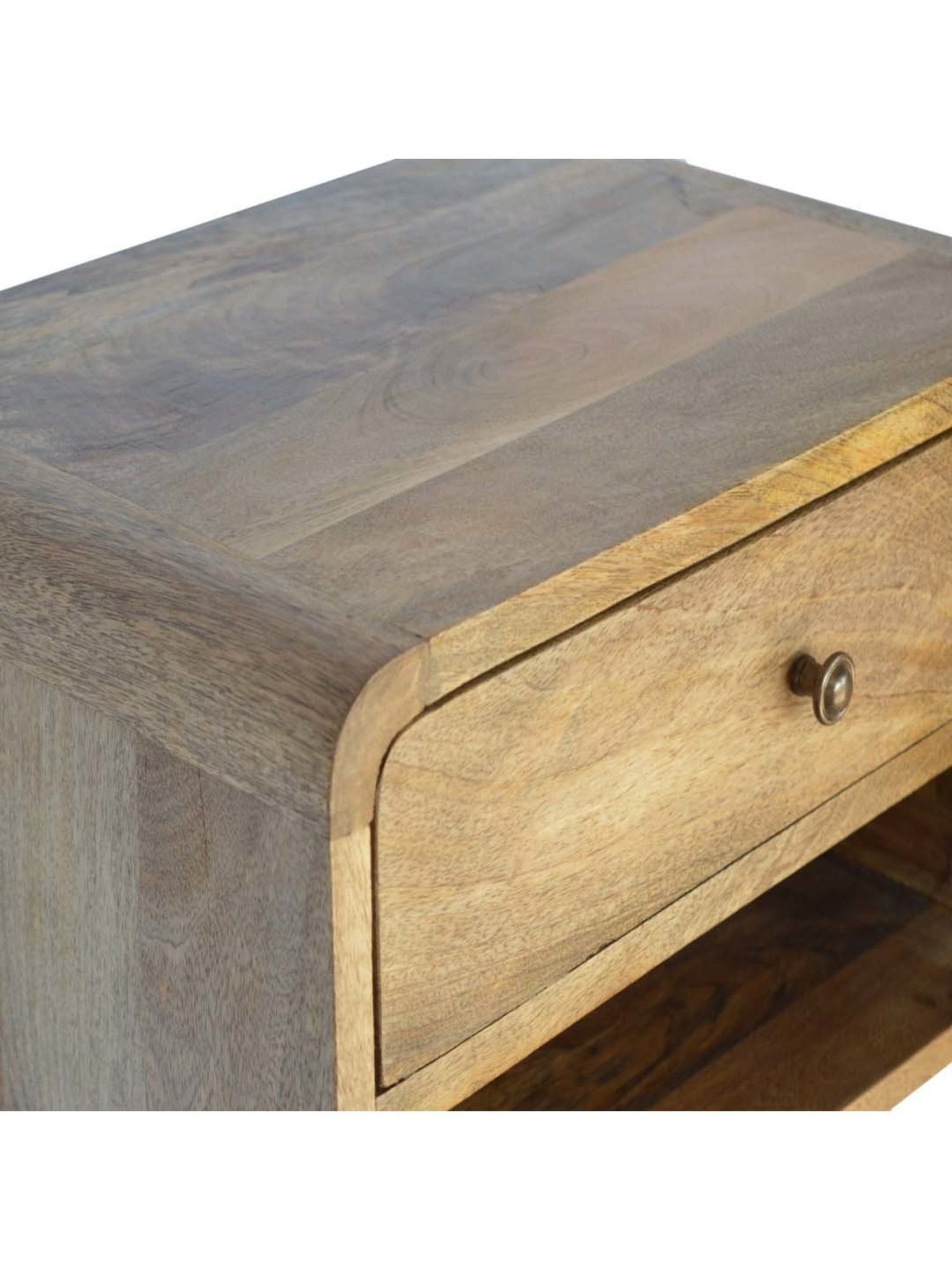 Ikiriya Avina Solid Dark Brown Wood End Table