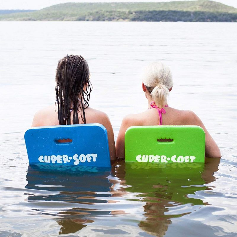 TRC Recreation Super Soft Deluxe Foam Floating Water Saddle Seat Chair for 1 Person, Kool Lime Green