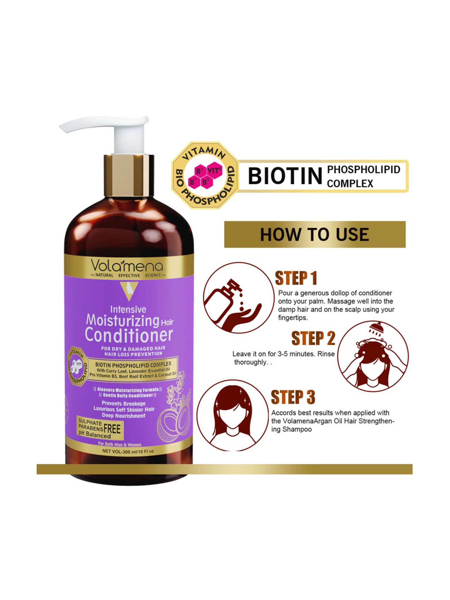 Volamena Intense Moisturizing Hair Conditioner - 300 ml