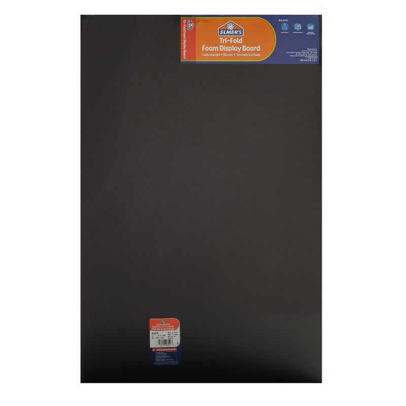 Elmer's 36" x 48" Tri-Fold Foam Presentation Board - Black