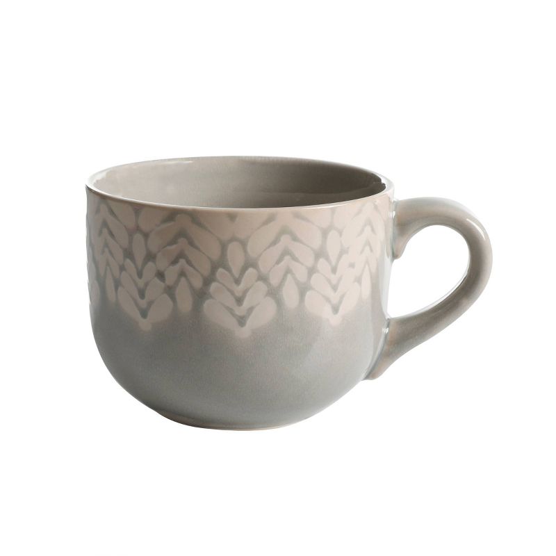 Cravings by Chrissy Teigen 20oz Ceramic Mug Gray/White
