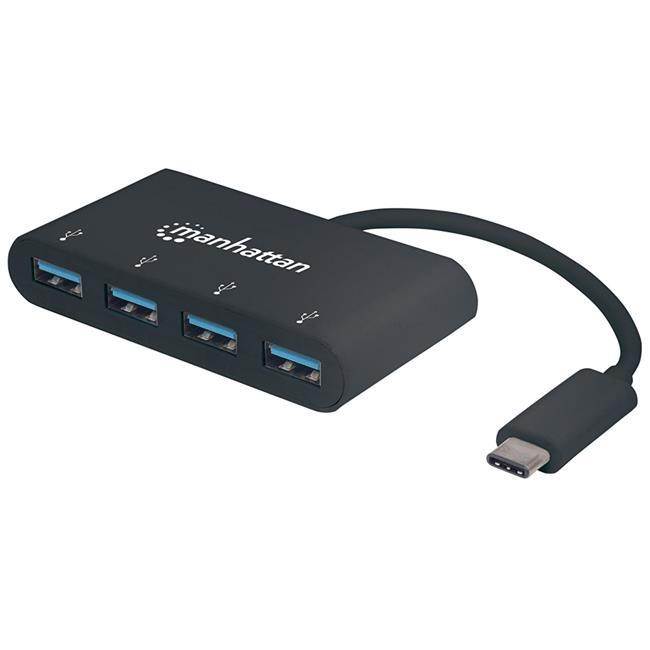 Manhattan Strategy 162746 Super Speed USB 3.1 - C Hub, 4-Port