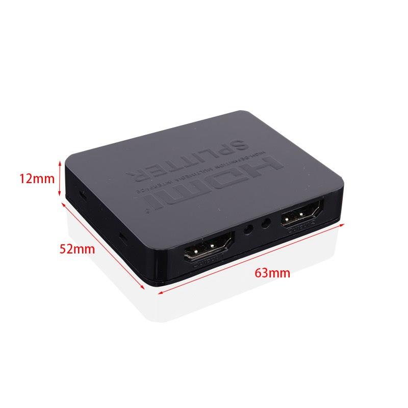 HDCP 4K HDMI Splitter Full HD 1080p Video HDMI Switch Switcher 1X2 Split 1 in 2 Out Amplifier Dual Display For HDTV DVD PS3 Xbox