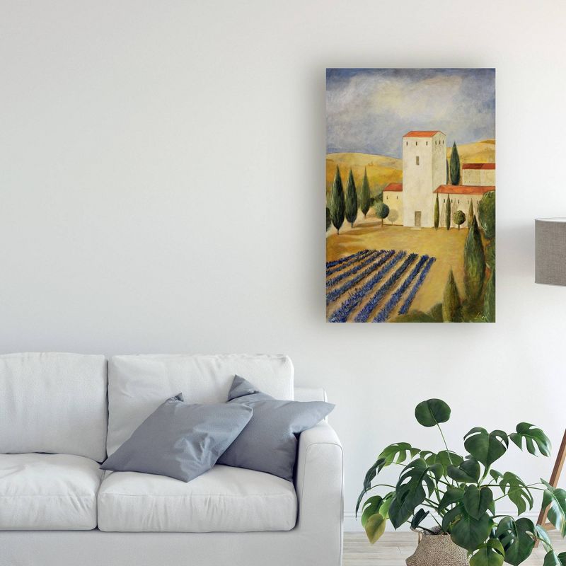30" x 47" Tuscan Farm 1 by Pablo Esteban - Trademark Fine Art