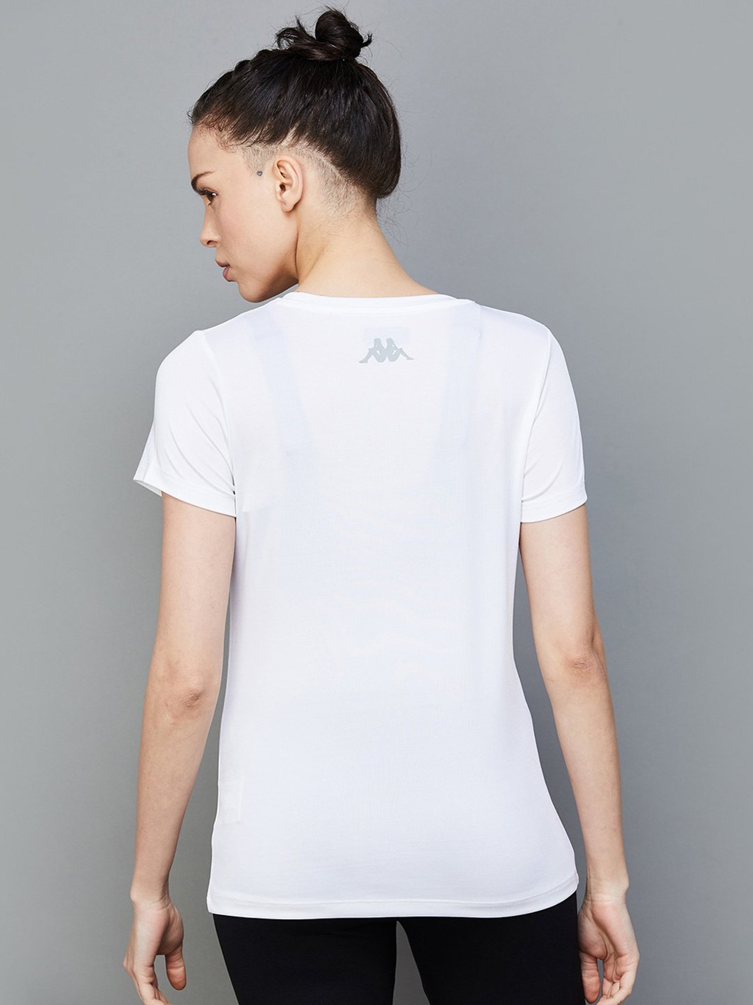 KAPPA White Printed Sports T-Shirt