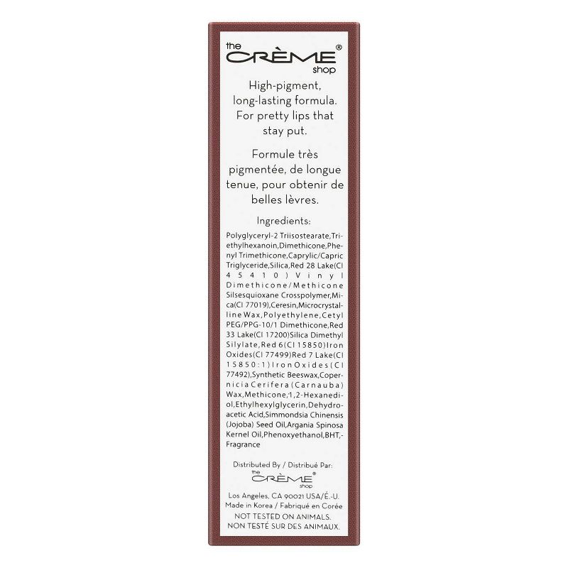 The Crème Shop Read My Lipstick - Cozy - 0.105oz