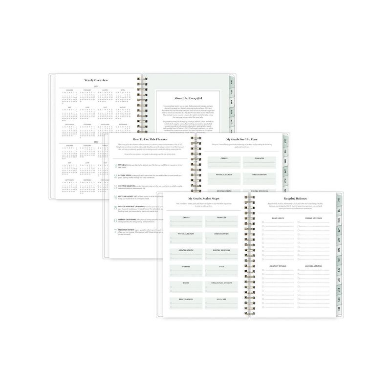 Undated Teacher Planner 8.5" x 11" Large Weekly Lesson Plan Book Botanical Floral - TF Publishing