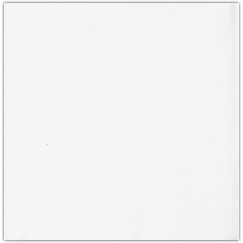 Juvale Black Steel Dining Table Napkin Holder with 100pcs Brown Napkins for Banquets & Countertops, 7.25" x 7.15 x 2.55"