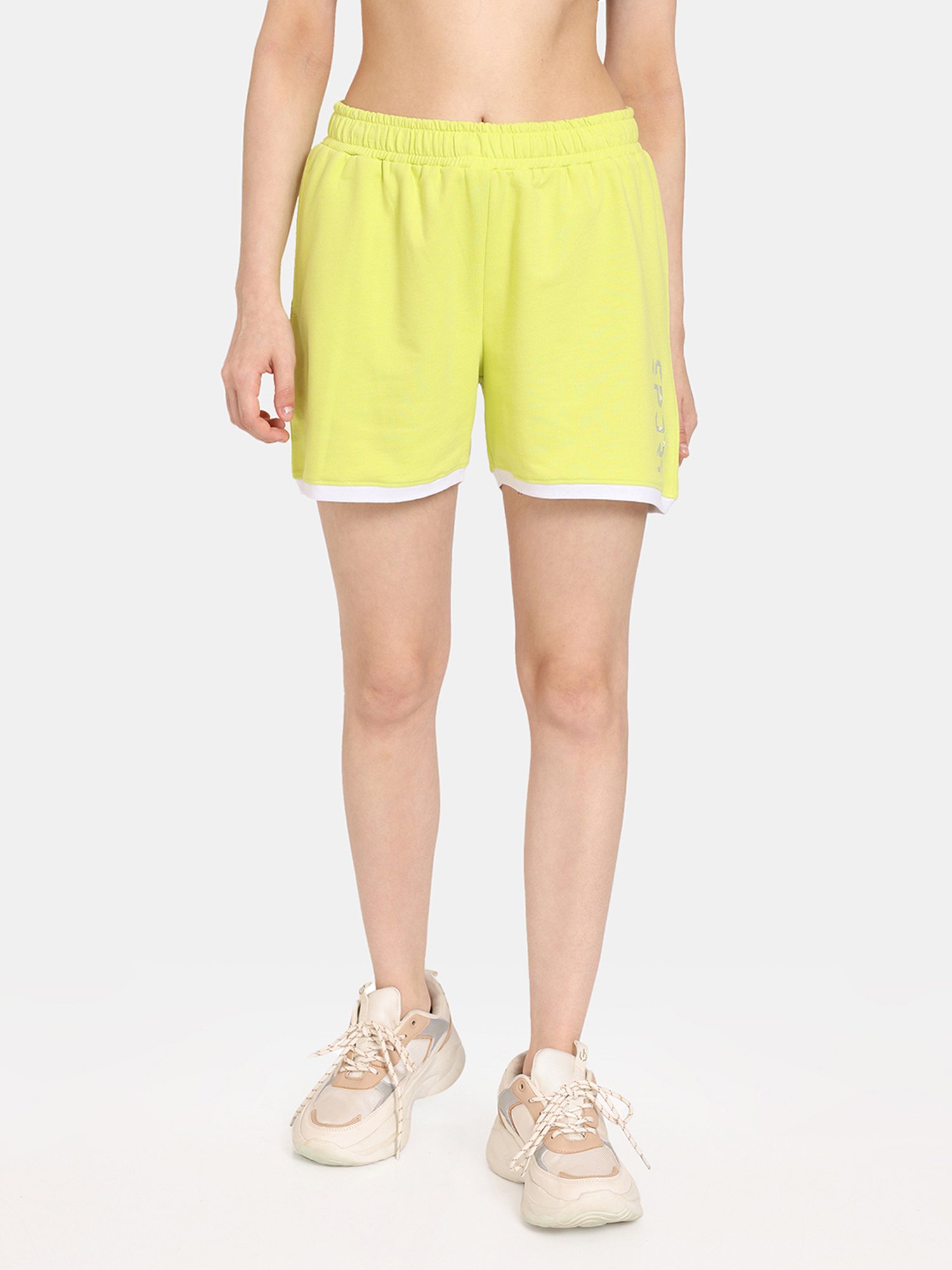 Rosaline by Zivame Yellow Sports Shorts