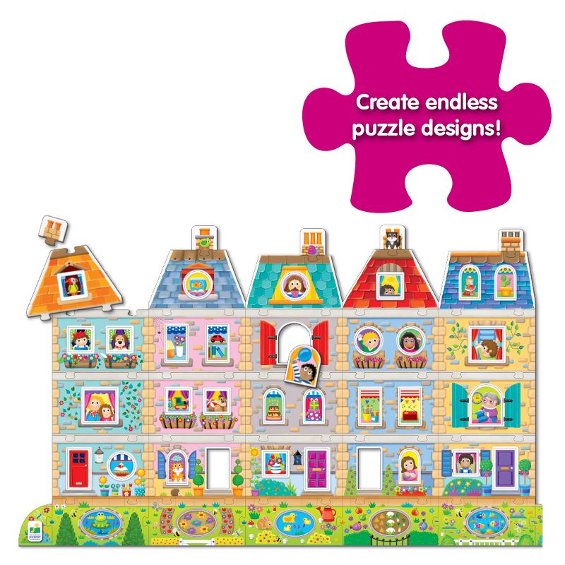 The Learning Journey  Puzzle Doubles! Create A Scene Neighborhood 60+ pieces.