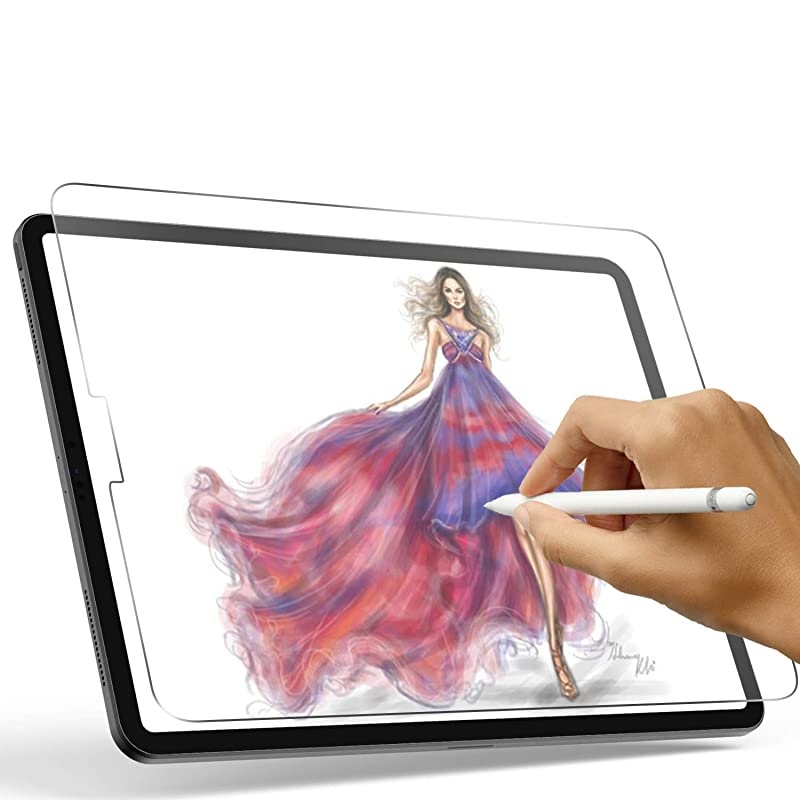 iPad Pro 129 Screen Protector 2018 iPad pro 129 Matte PET Film for Drawing AntiGlare and Paper Texture iPad Pro 129 Screen ProtectorCompatible with Apple Pencil Face ID